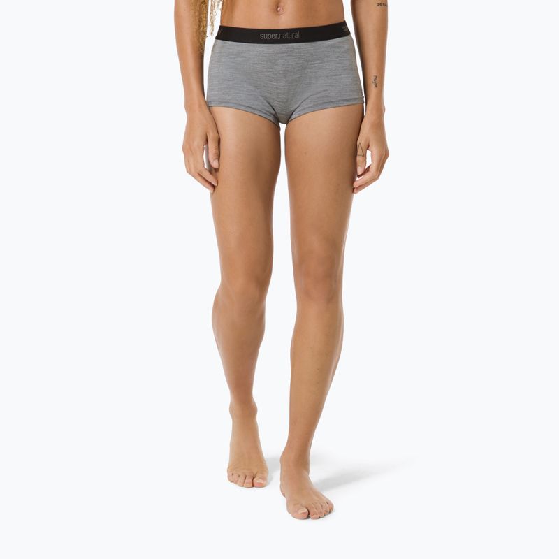 Női thermo boxeralsó super.natural Tundra 175 Boyfriend Hipster cashmere grey melange 3