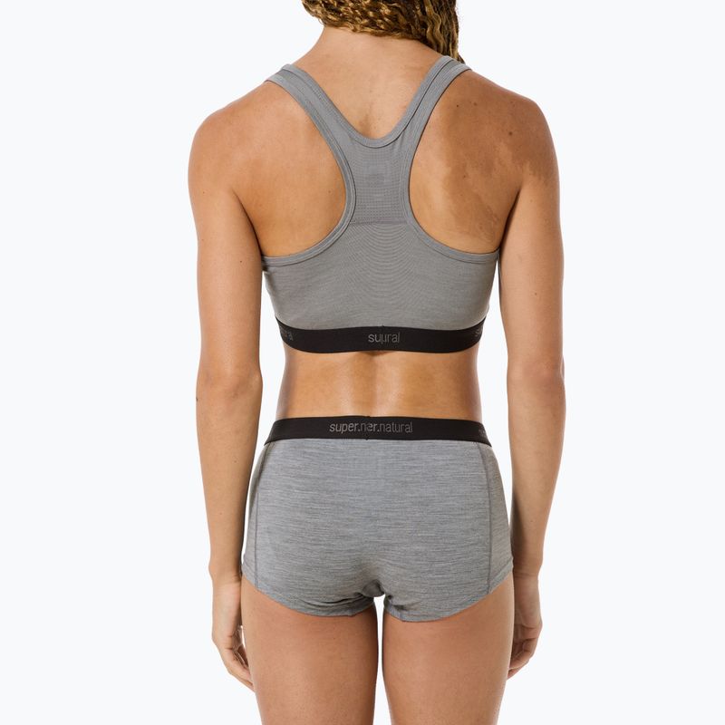 Női thermo boxeralsók super.natural Tundra 175 Hipser 2 pár sashmere grey melange/cashmere grey melange 4