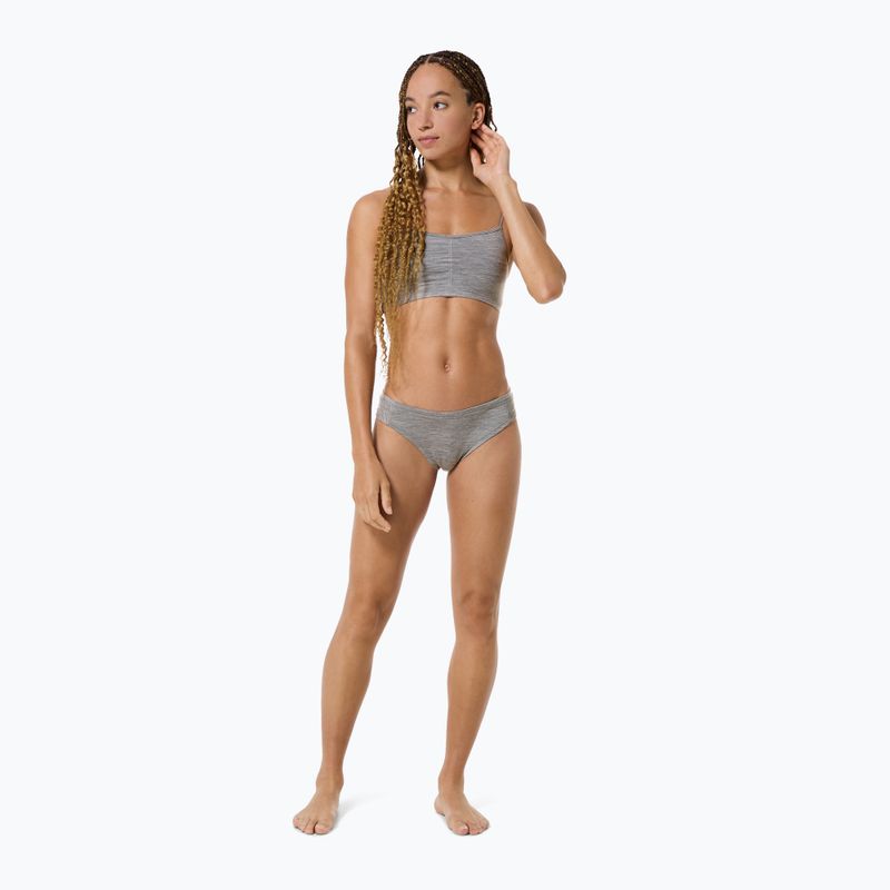 Női thermo aktív alsónemű super.natural Tundra 175 Thong kasmír szürke melange 4