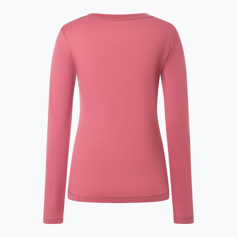 Női hosszú ujjú póló super.natural Little Heartwood mauve wood/white stone 5