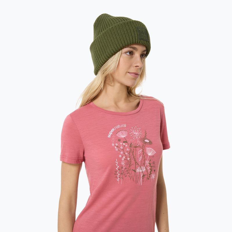 Női póló super.natural Rock Flowers Tee mauvewood/various 3