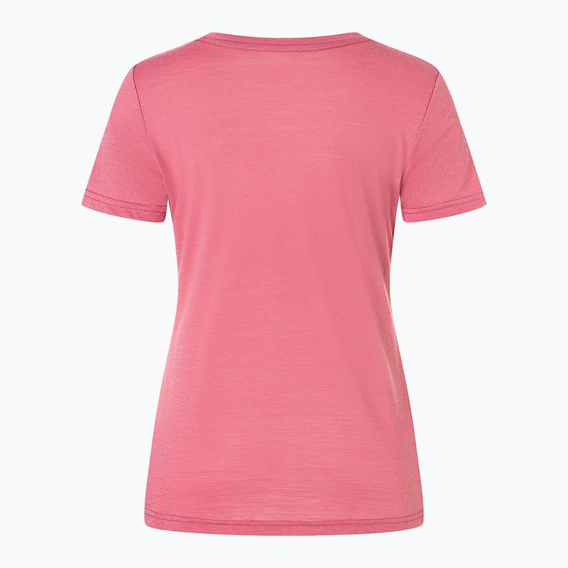 Női póló super.natural Flower Boots Tee mauvewood/blueberry 5