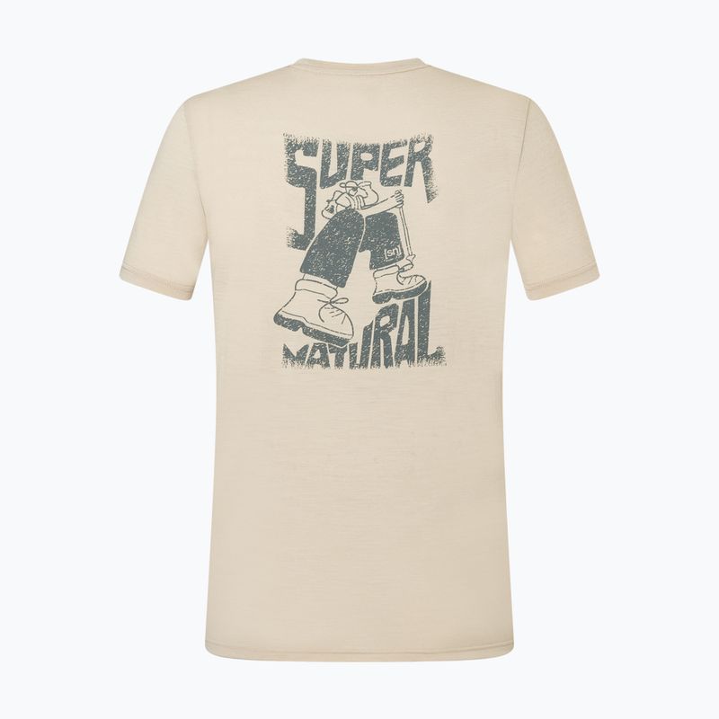 Férfi póló super.natural Peak Lovers white pepper/eucalyptus 6
