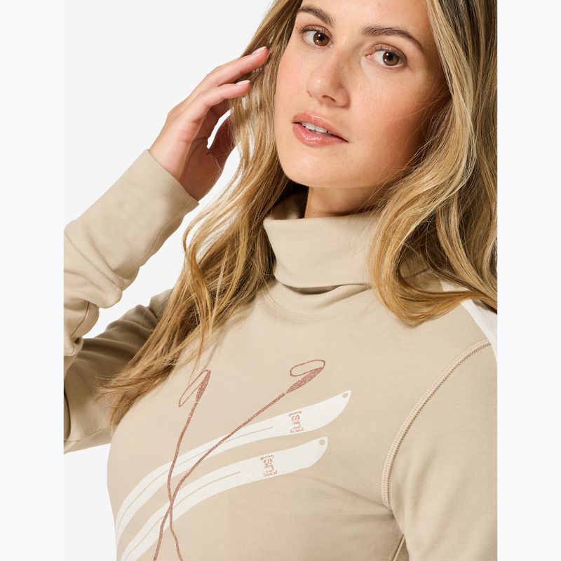 Női pulóver Super.Natural KryTeeede Ski Roll Neck pepper/white/mountain trail gl/white 3