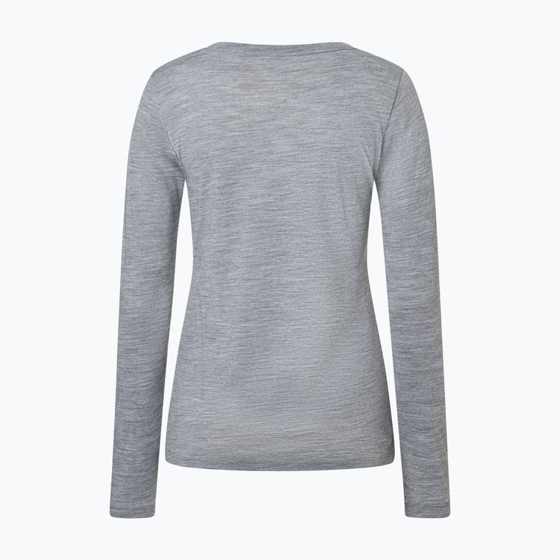 Női hosszú ujjú póló super.natural Apres Ski cashmere grey melange/various 6