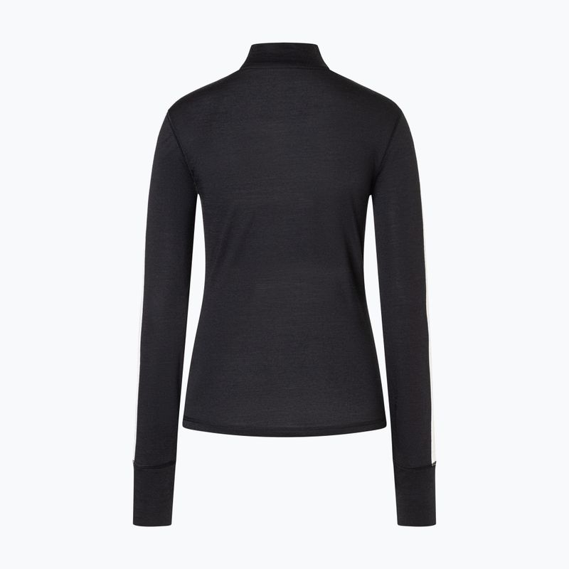 Női hosszú ujjú póló super.natural KryTeeede Col T-Neck Light jet black/white/mountain trail gl/white 5