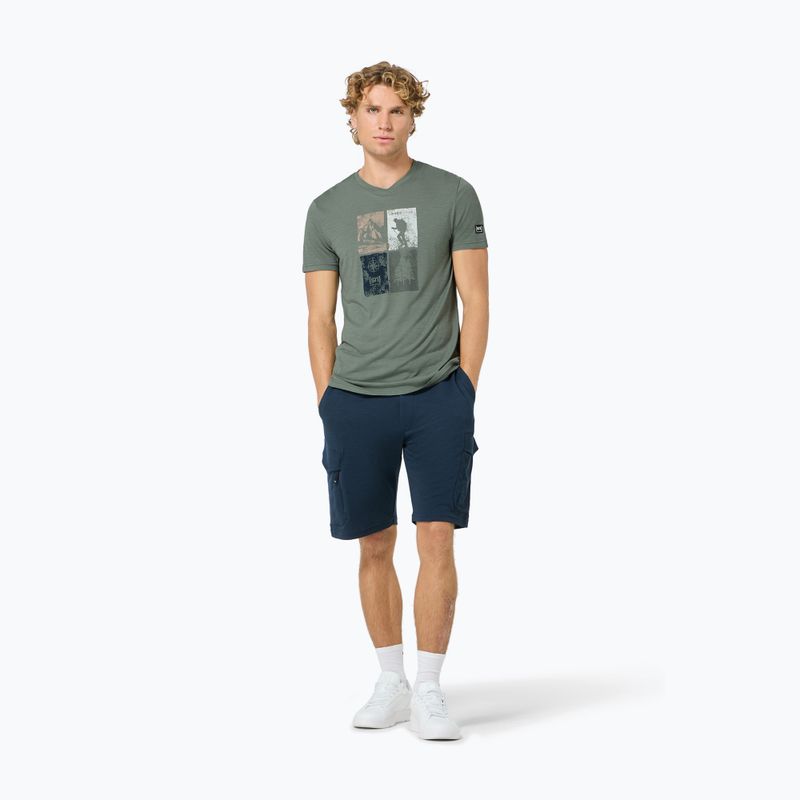 Férfi póló Super.Natural Go Hiking Tee eucalyptus/various 2