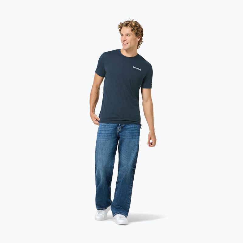 Férfi póló super.natural Peak Lovers blueberry/vapor grey 2