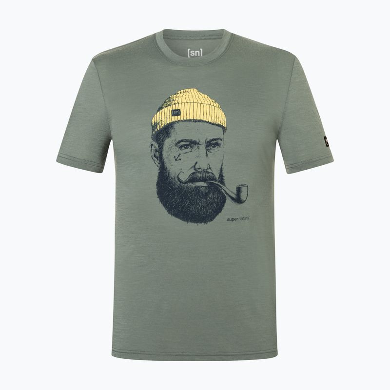 Férfi póló Super.Natural Sailor Tee eucalyptus/blueberry/aspen gold 4
