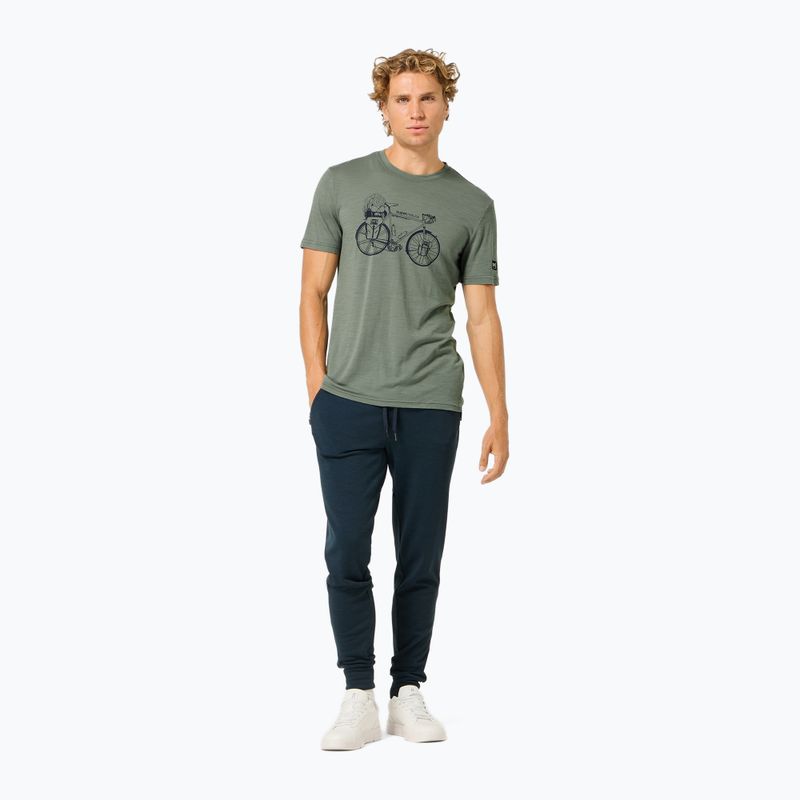 Férfi póló Super.Natural Wander Wheel Tee eucalyptus/blueberry 2