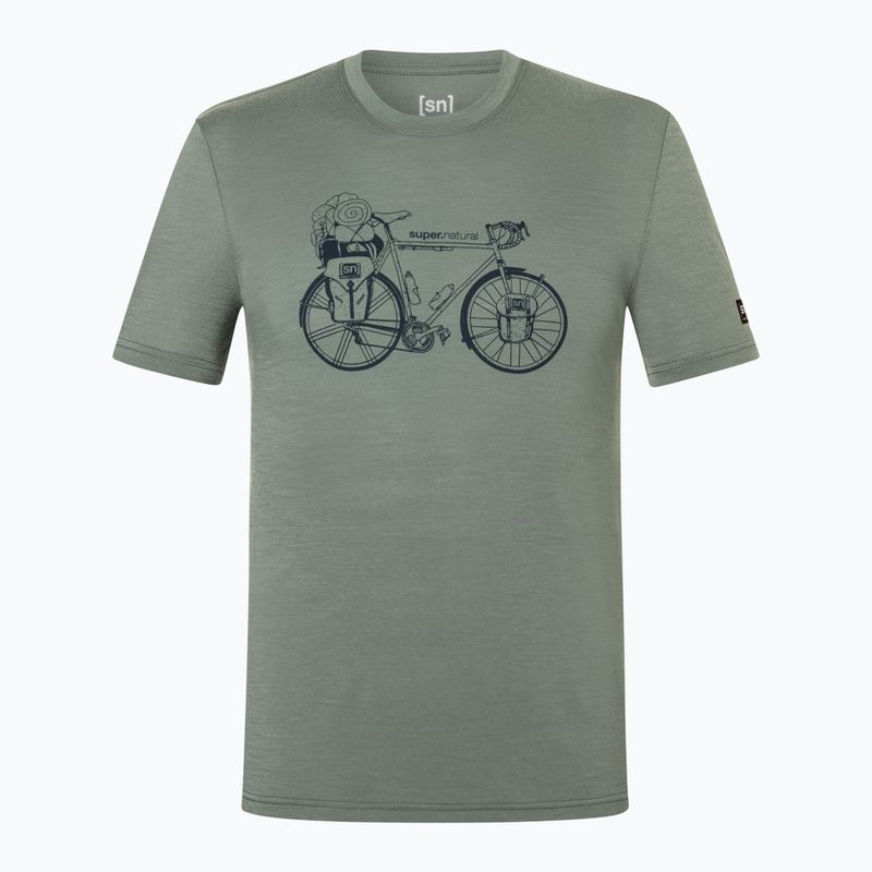 Férfi póló Super.Natural Wander Wheel Tee eucalyptus/blueberry 4