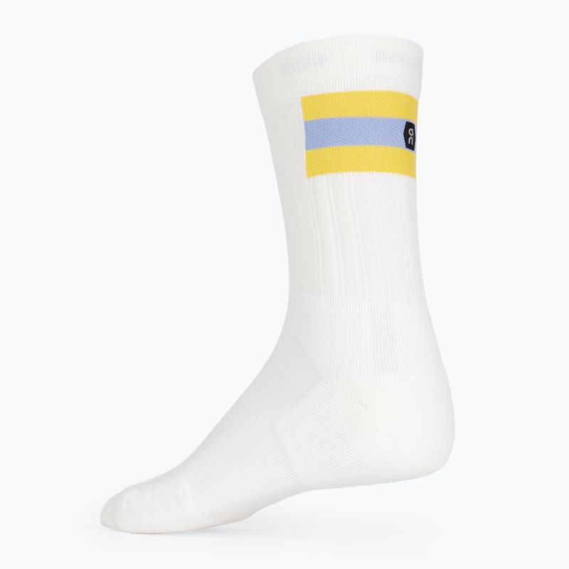 Férfi zokni On Running Tennis white/mustard 2
