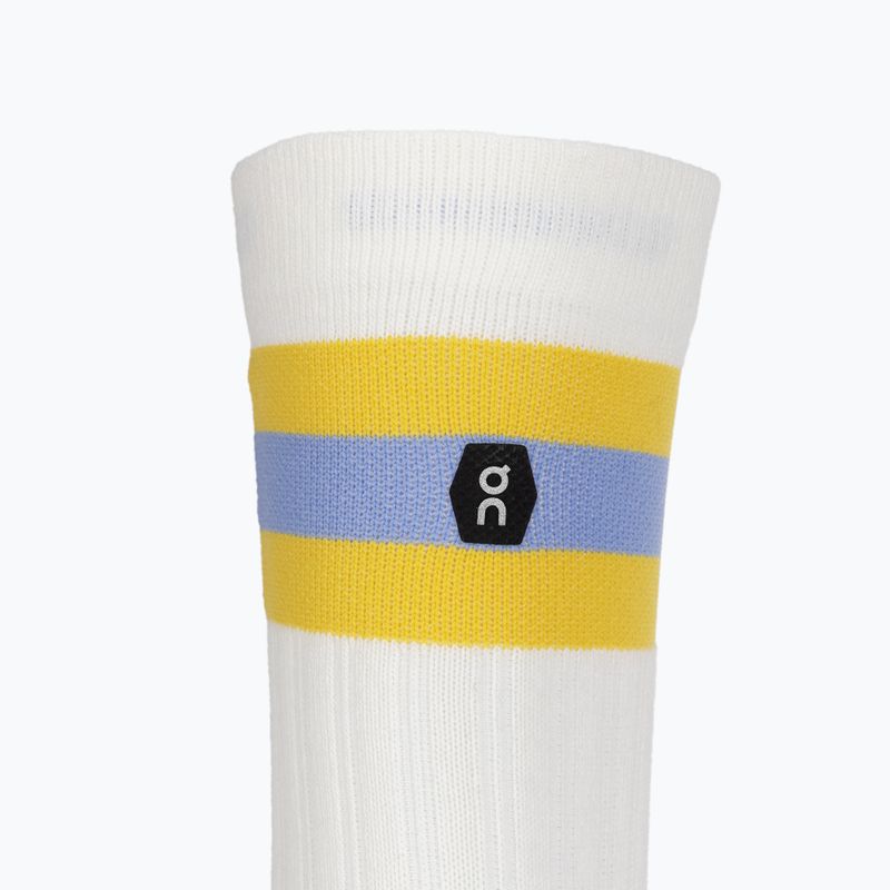 Férfi zokni On Running Tennis white/mustard 3