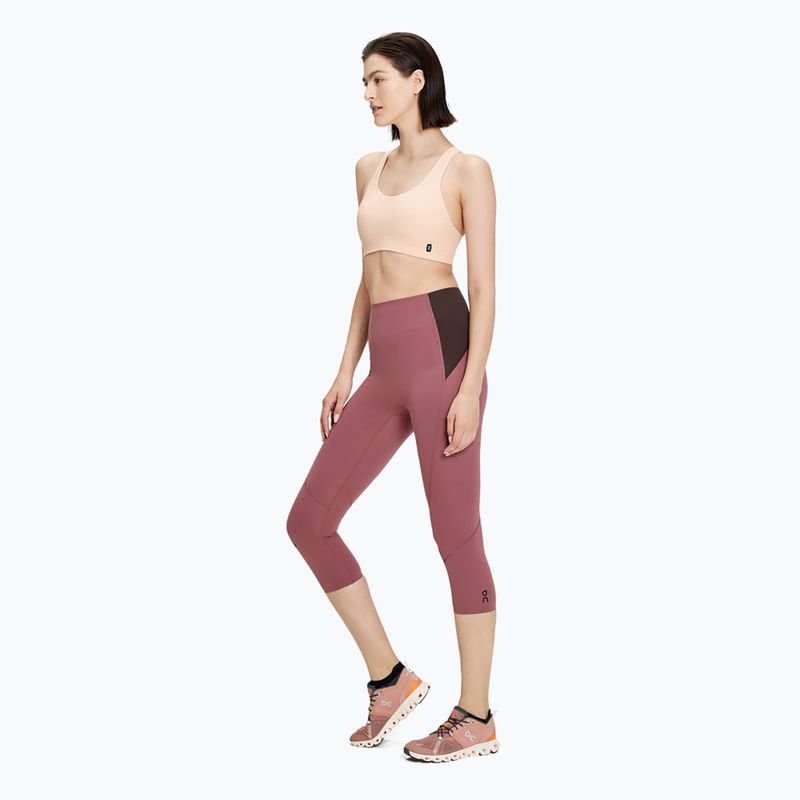 Női leggings On Movement 3/4 cherry/ox 2