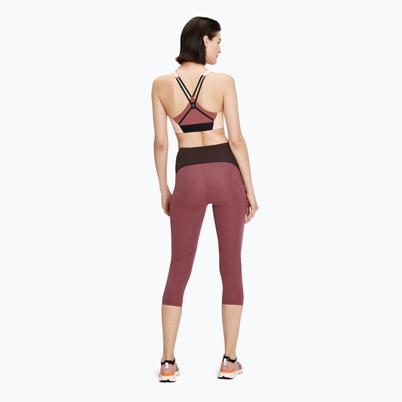 Női leggings On Movement 3/4 cherry/ox 3