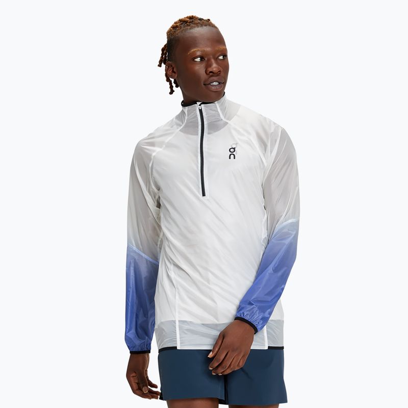 Férfi futódzseki On Zero undyed-white /cobalt
