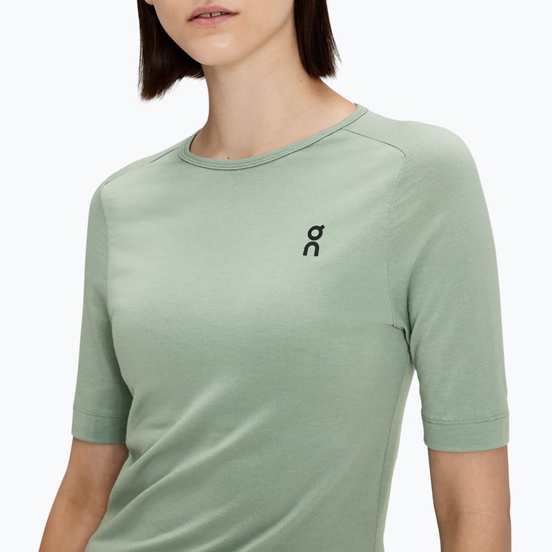 Női póló On Merino-T moss 4