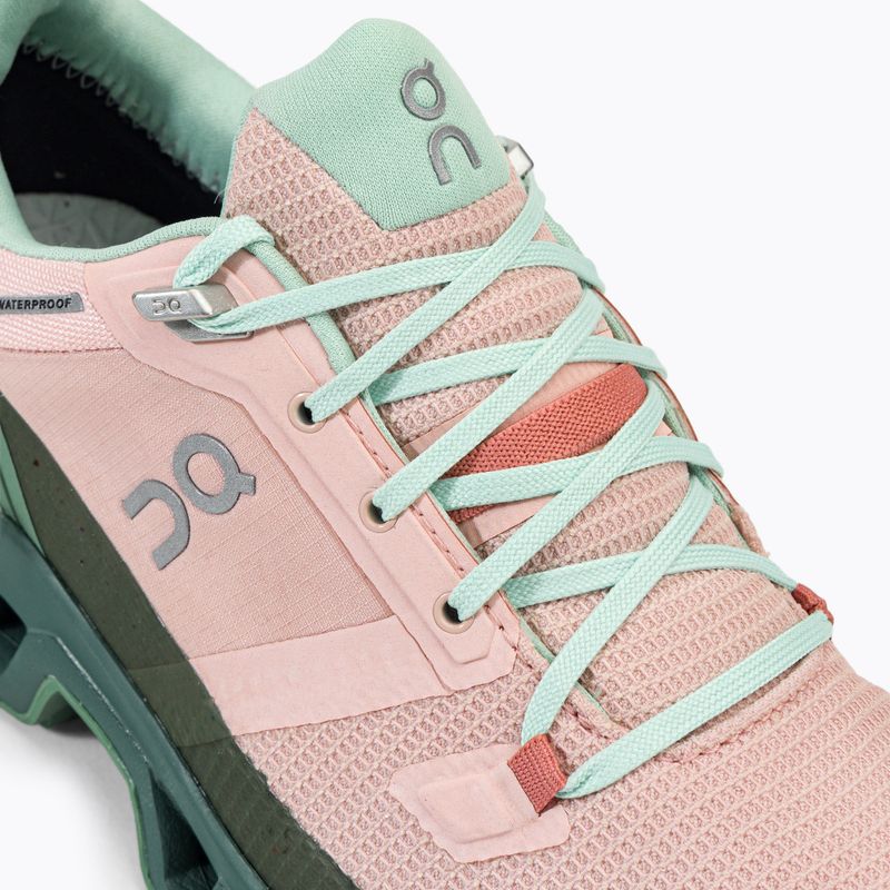 Női túrabakancs On Cloudwander vízálló rózsaszín-zöld 7398278 8
