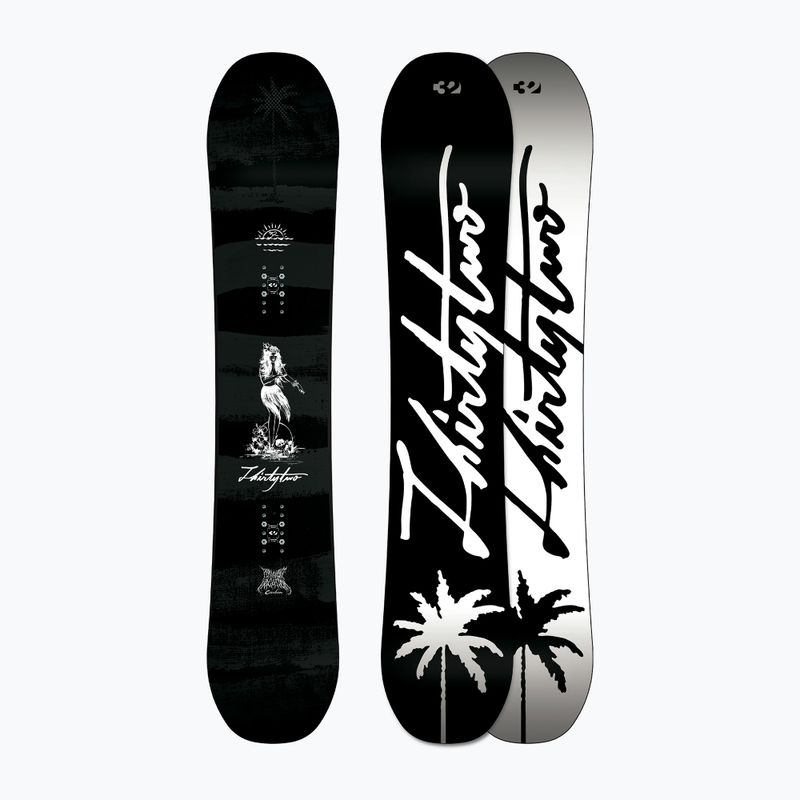 Férfi snowboard deszka ThirtyTwo Permanent Vacation Carbon black