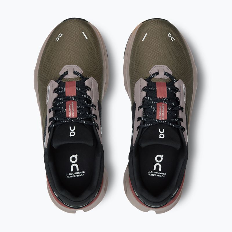 Női futócipő On Cloudrunner 2 Waterproof olive/mahogany 13