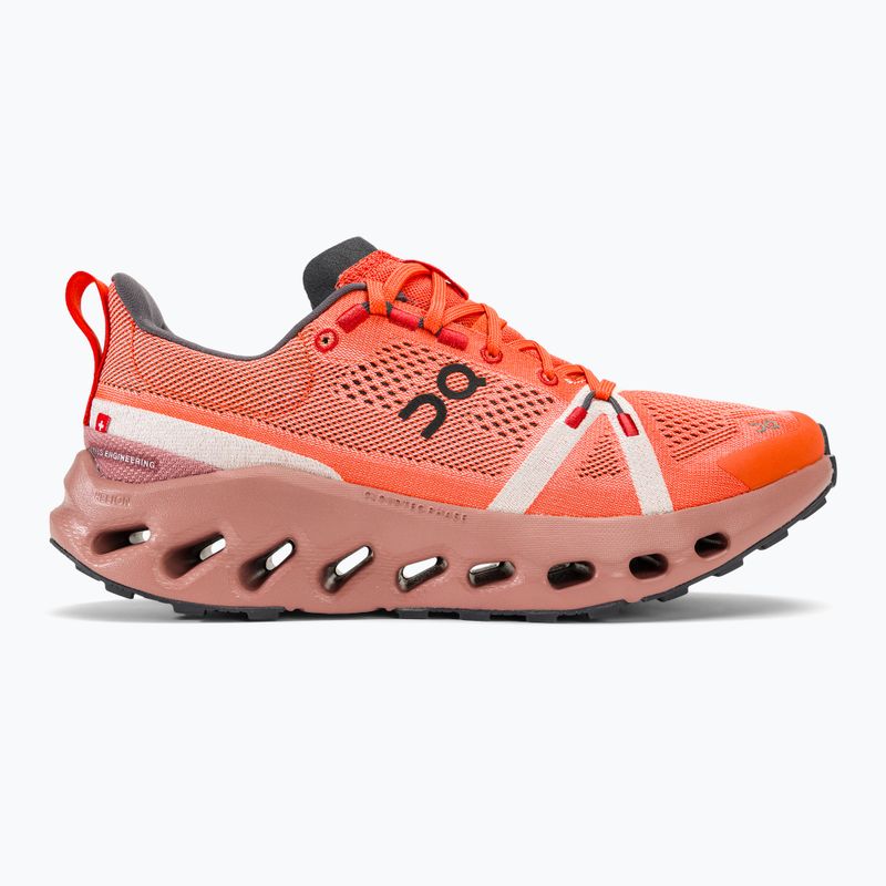 Női futócipő On Cloudsurfer Trail flame/dustrose 2