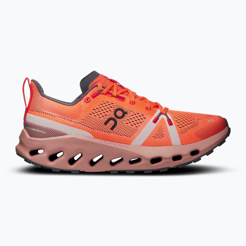 Női futócipő On Cloudsurfer Trail flame/dustrose 9