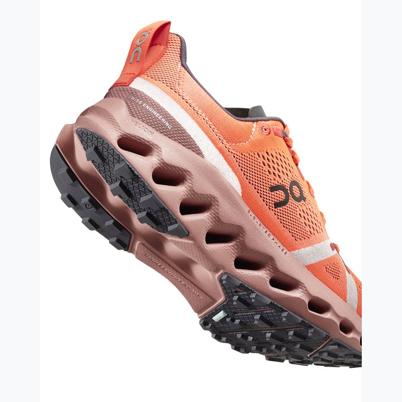 Női futócipő On Cloudsurfer Trail flame/dustrose 16
