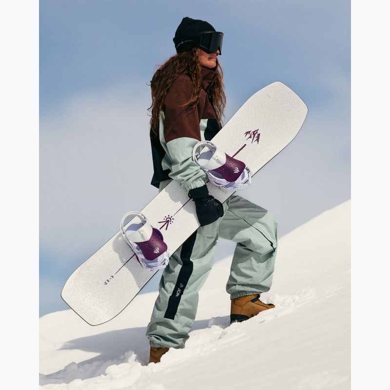 Női snowboardkötések Jones Aurora deep purple white 6