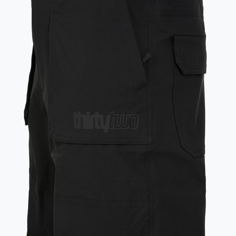 Férfi snowboard kantáros nadrág ThirtyTwo Basement Bib black 4