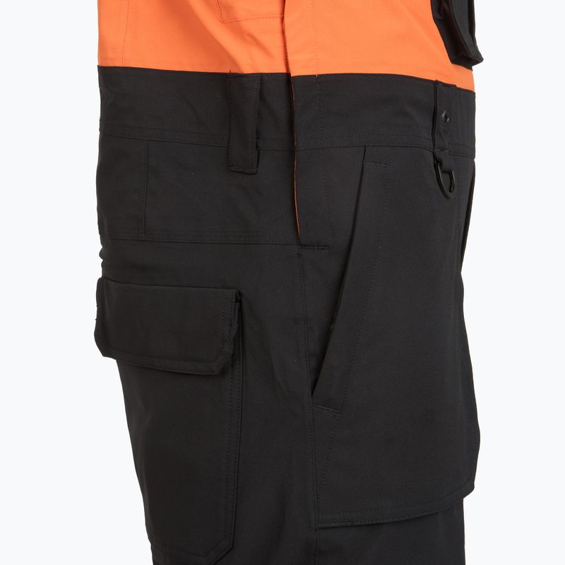 Férfi snowboardnadrág ThirtyTwo Basement Bib black/orange 5