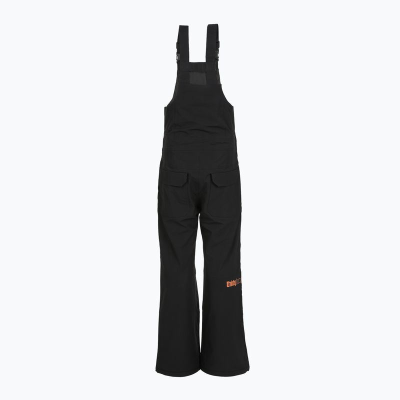 Gyerek kantáros snowboard nadrág ThirtyTwo Basement Bib black/orange 2