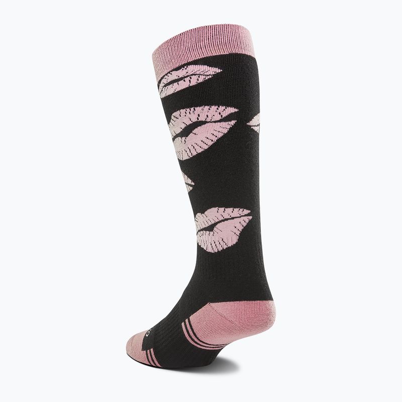 Női snowboard zokni ThirtyTwo Merino black/pink 2