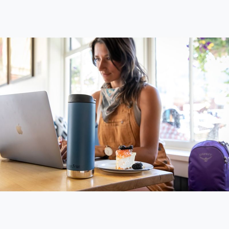 Klean Kanteen TKWide Cafe Cap 473 ml valódi teal termál bögre 5