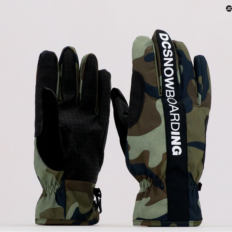 Férfi snowboard kesztyűk DC Salute woodland camo green 7