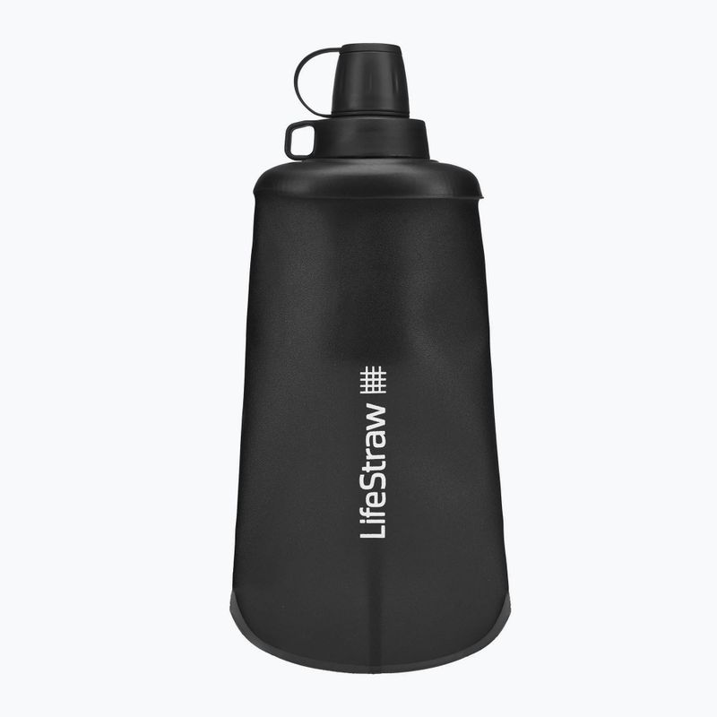 Lifestraw Peak Squeeze 650ml utazó palack fekete LSPSFMLGRWW