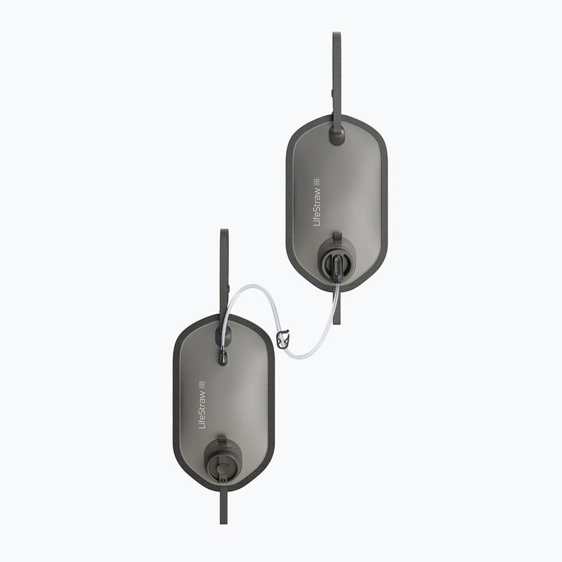 Szűrőrendszer készlet LifeStraw Peak Series Gravity Water System with Storage Bag 8L + 8L sötétszürke