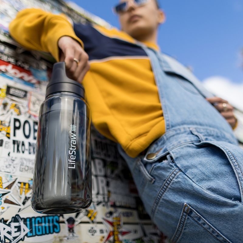 Túrapalack szűrővel Lifestraw Go 2.0 1 l  black 4