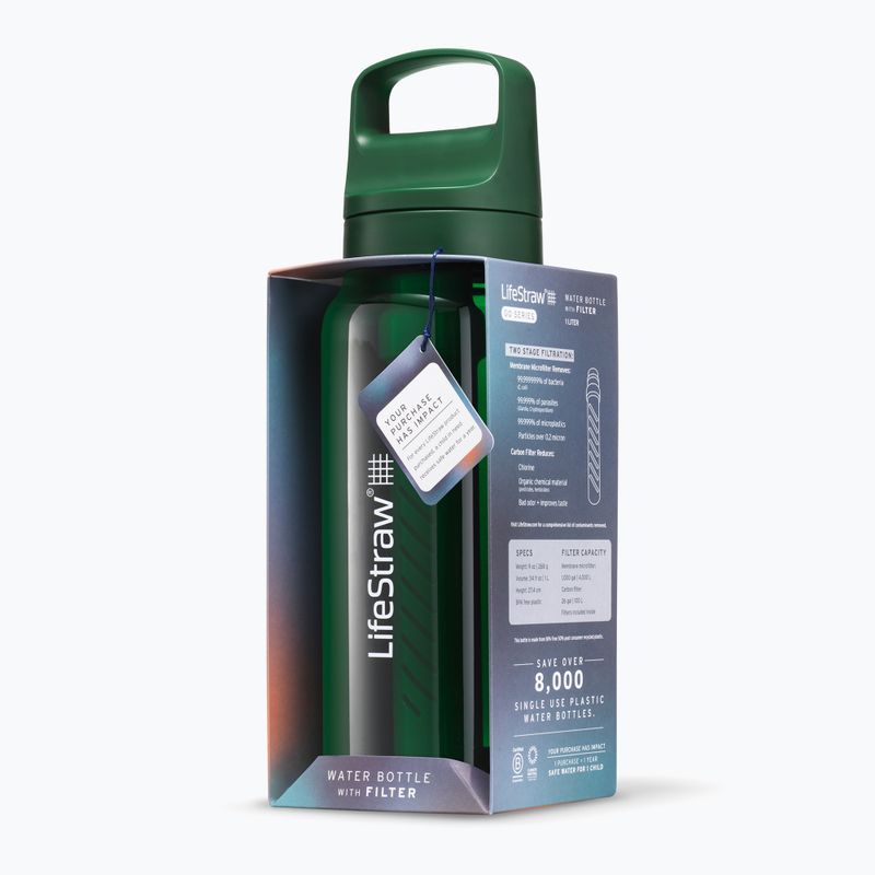 Túrapalack szűrővel Lifestraw Go 2.0 1 l terrace green 3