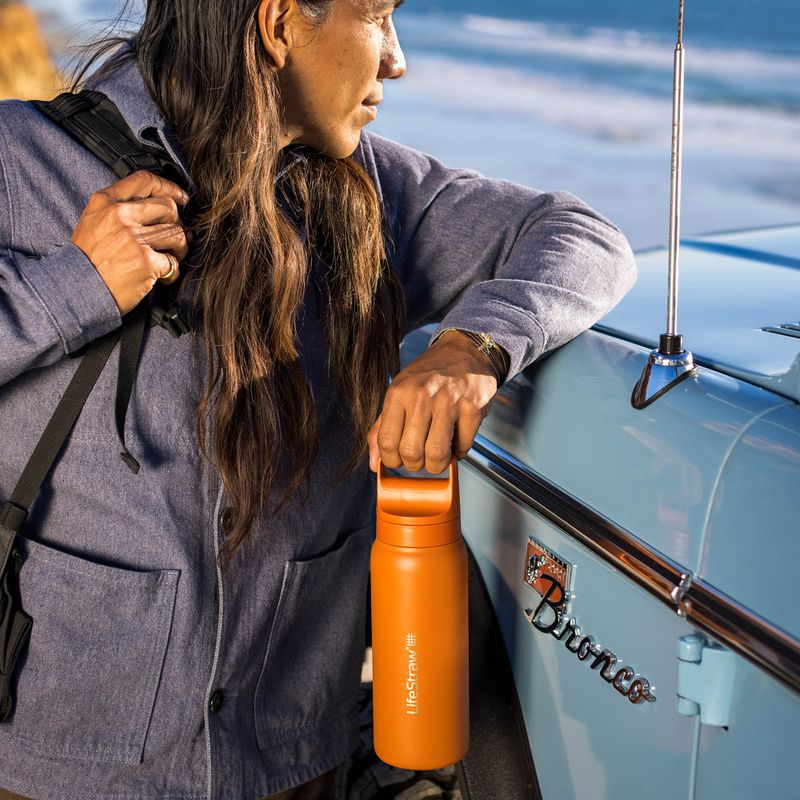 Túrapalack szűrővel Lifestraw Go 2.0 Steel 1 l kyoto orange 4