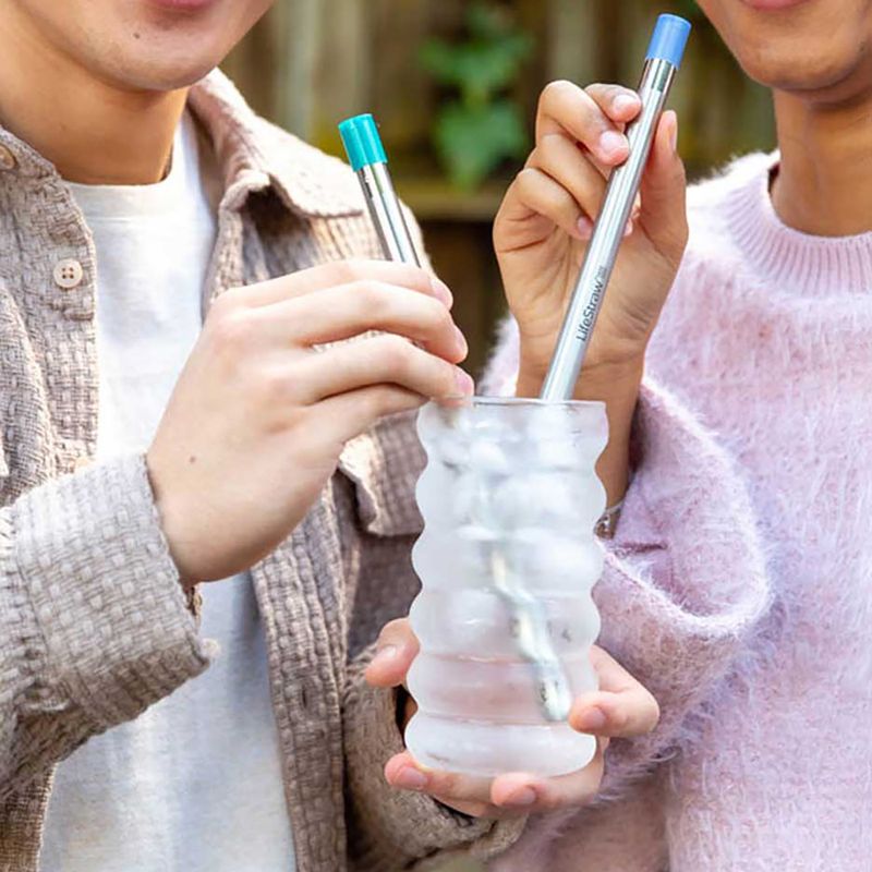 LifeStraw SIP Cases 3 db viharos/lagúnás/középkék vízbe illeszkedő szívószál 6