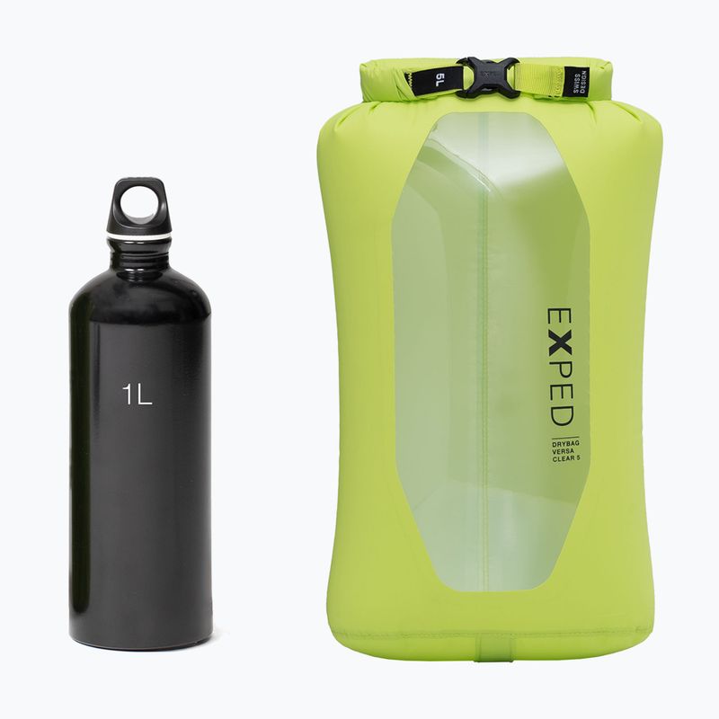 Exped Drybag Versa Clear 5 l lime vízálló táska 2