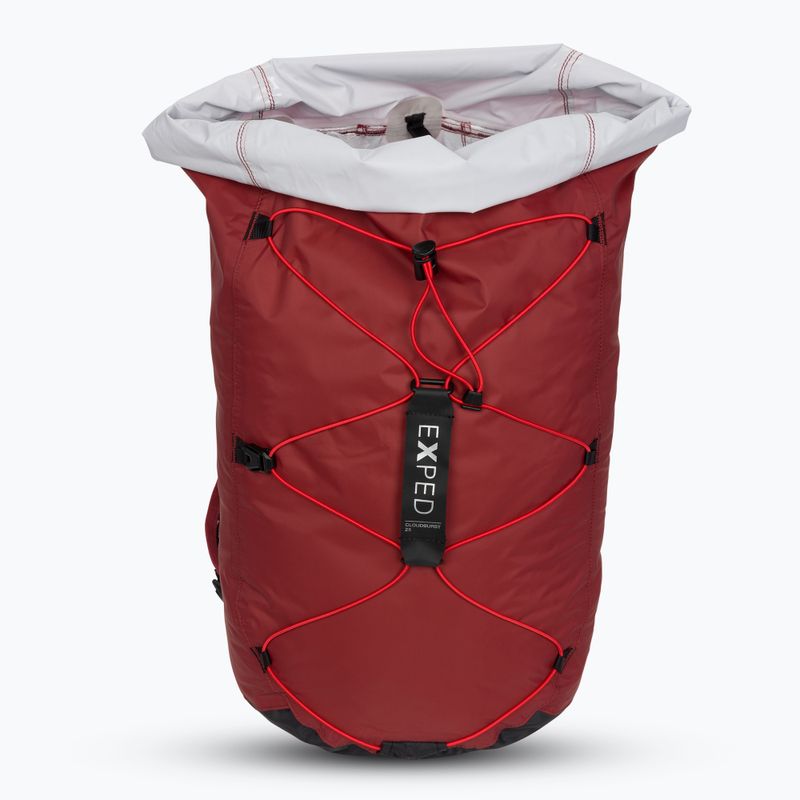 Exped Cloudburst 25 l hegymászó hátizsák bordó színben 4