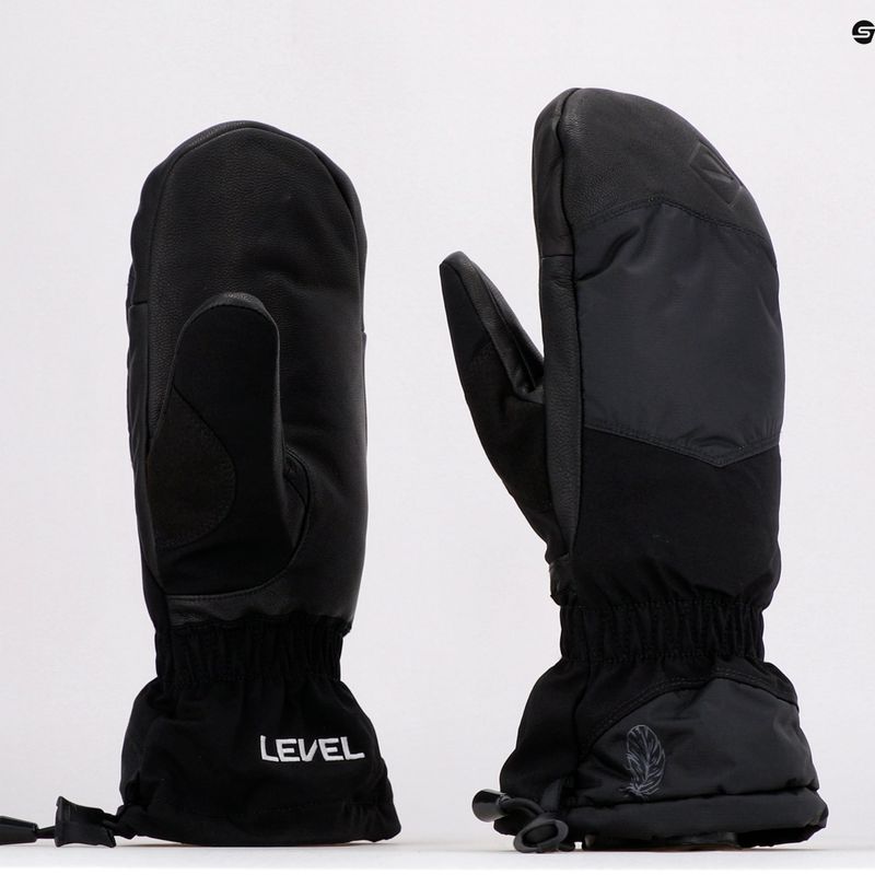 Férfi snowboard kesztyű Level Yeti Mitt fekete 2085 7