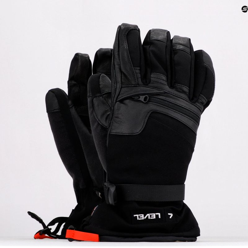 Férfi snowboard kesztyű Level Ranger Leather fekete 2091 7