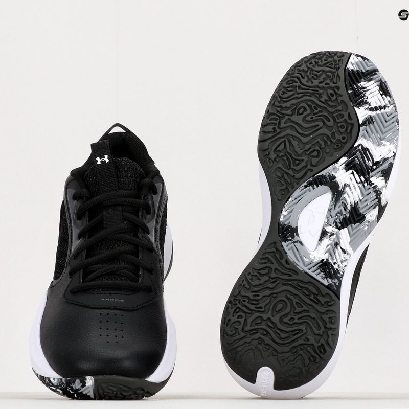 Under Armour Lockdown 6 fekete gyerek kosárlabda cipő 3025616-001 10