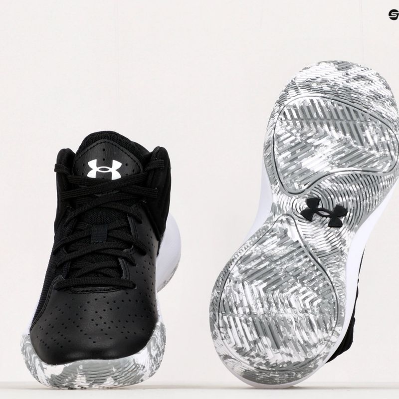 Under Armour GS Jet '21 001 fekete-fehér gyerek kosárlabda cipő UAR-3024794001-001-4.5 10
