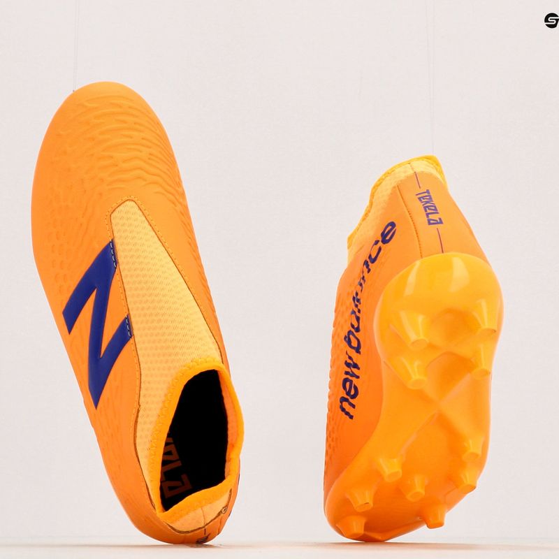 Gyermek futballcipő New Balance Tekela V3+ Magique FG narancssárga JST3FD35.M.045 10