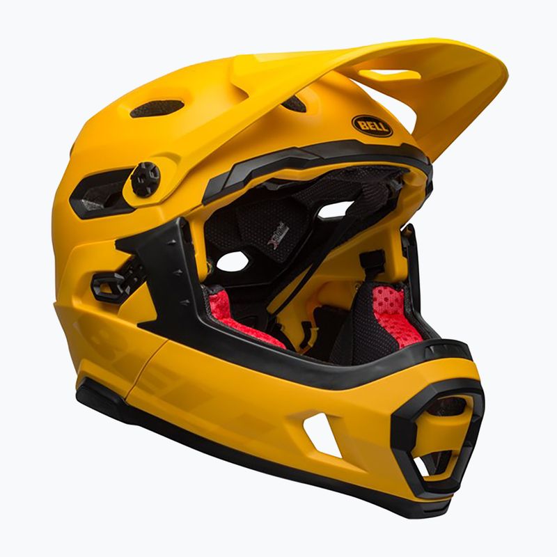 Kerékpáros sisak Bell FF Super DH MIPS Spherical matt fényes sárga/fekete