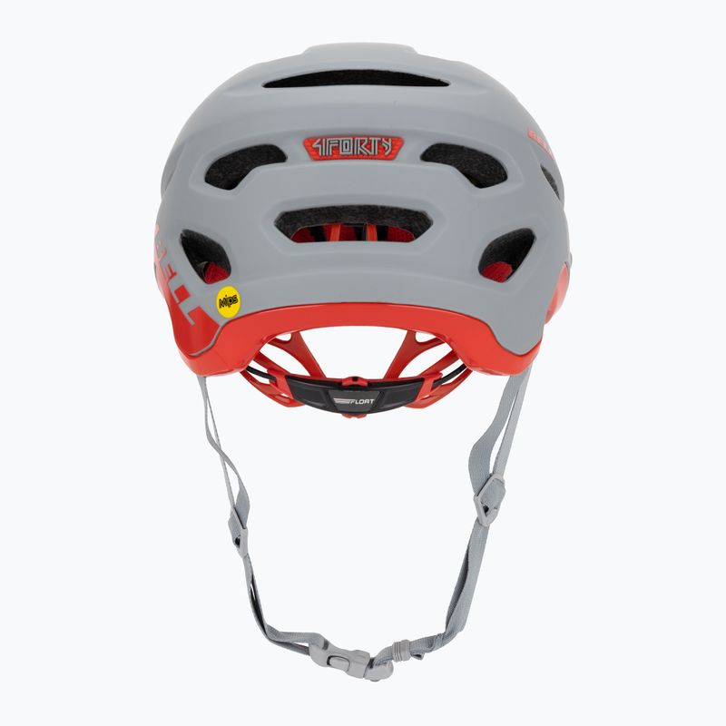 Kerékpáros sisak Bell 4Forty Integrated MIPS matt fényes szürke/bordó 4