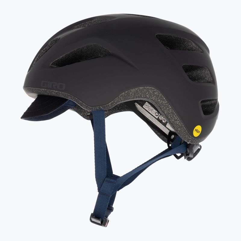 kerékpáros sisak Giro Cormick Integrated MIPS XL matte black/dark blue 5